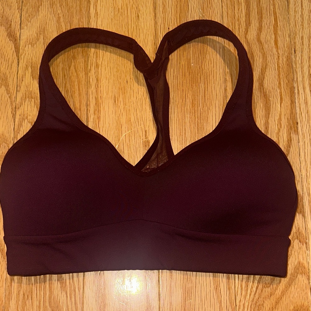NWT LULULEMON SPEED UP BRA C/D | Maroon | Sz 2 | Lined. Lace t-back.